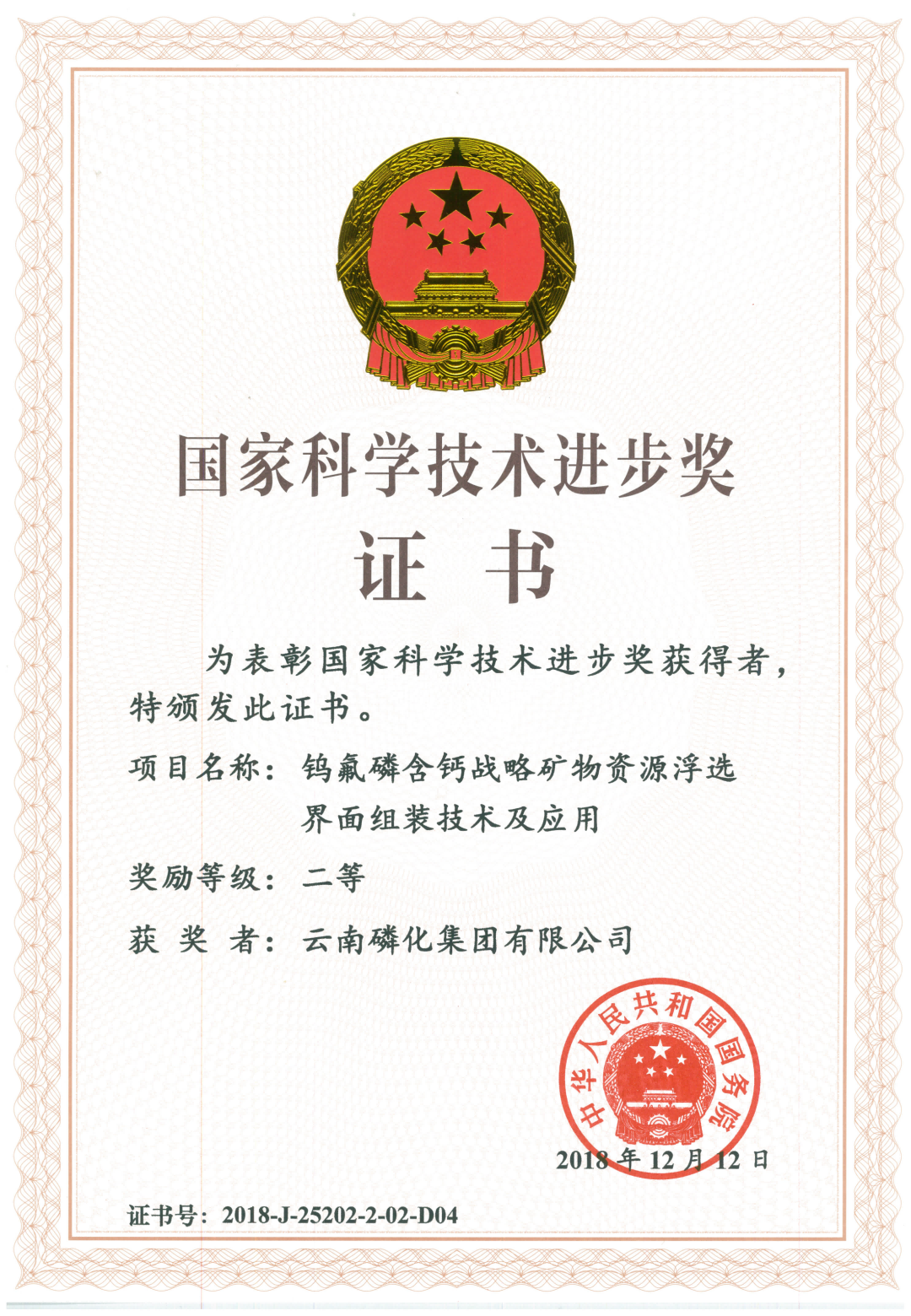 國家科學技術(shù)進步獎二等獎2018